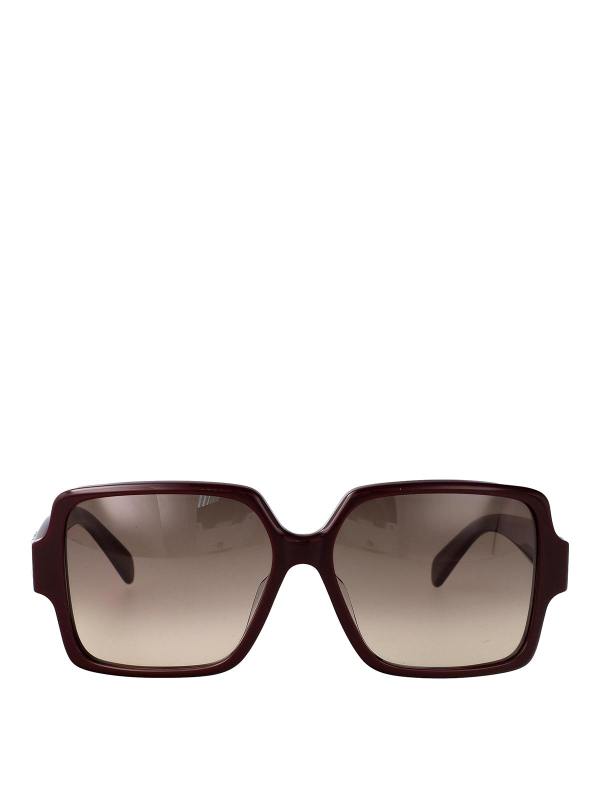 Céline Lunettes De Soleil - Rouge Brun