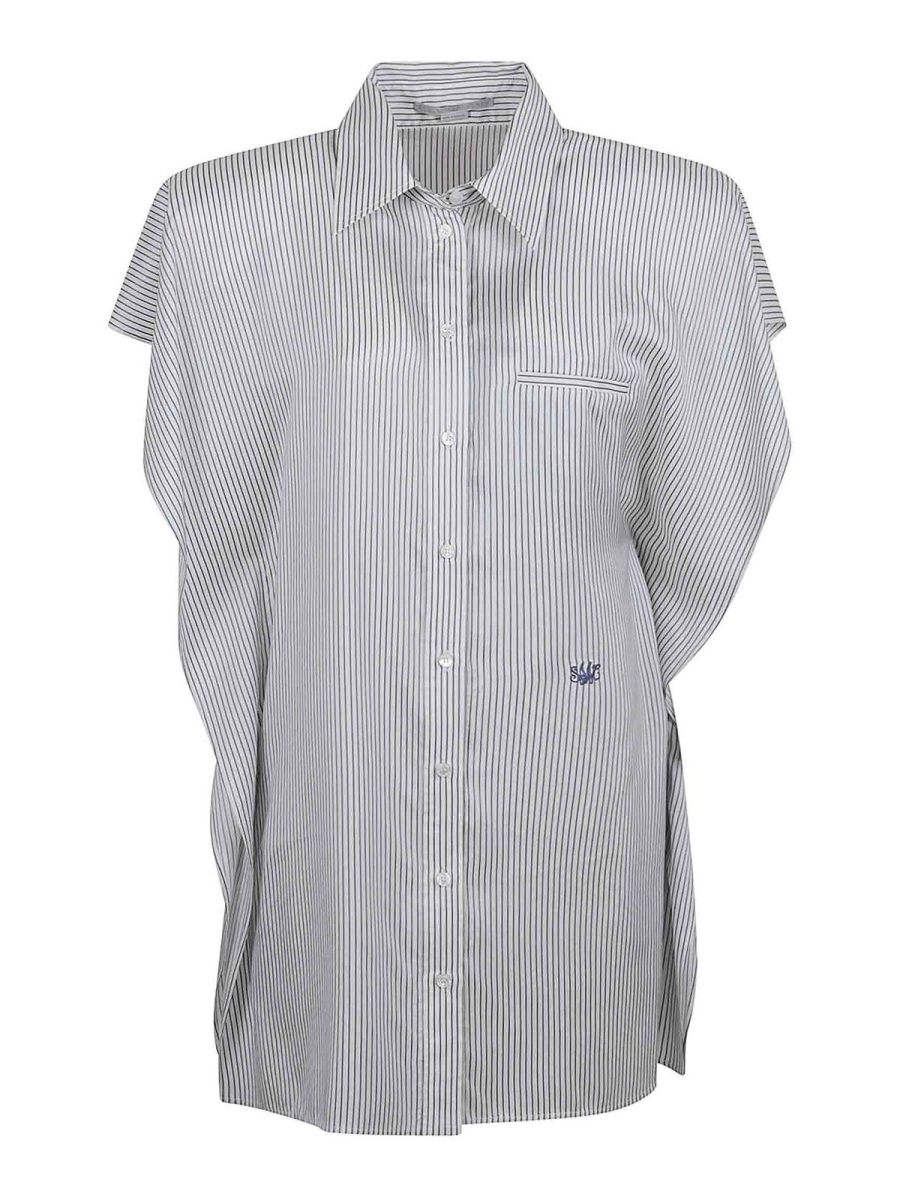 Stella Mccartney Robe Au Genou - Blanc