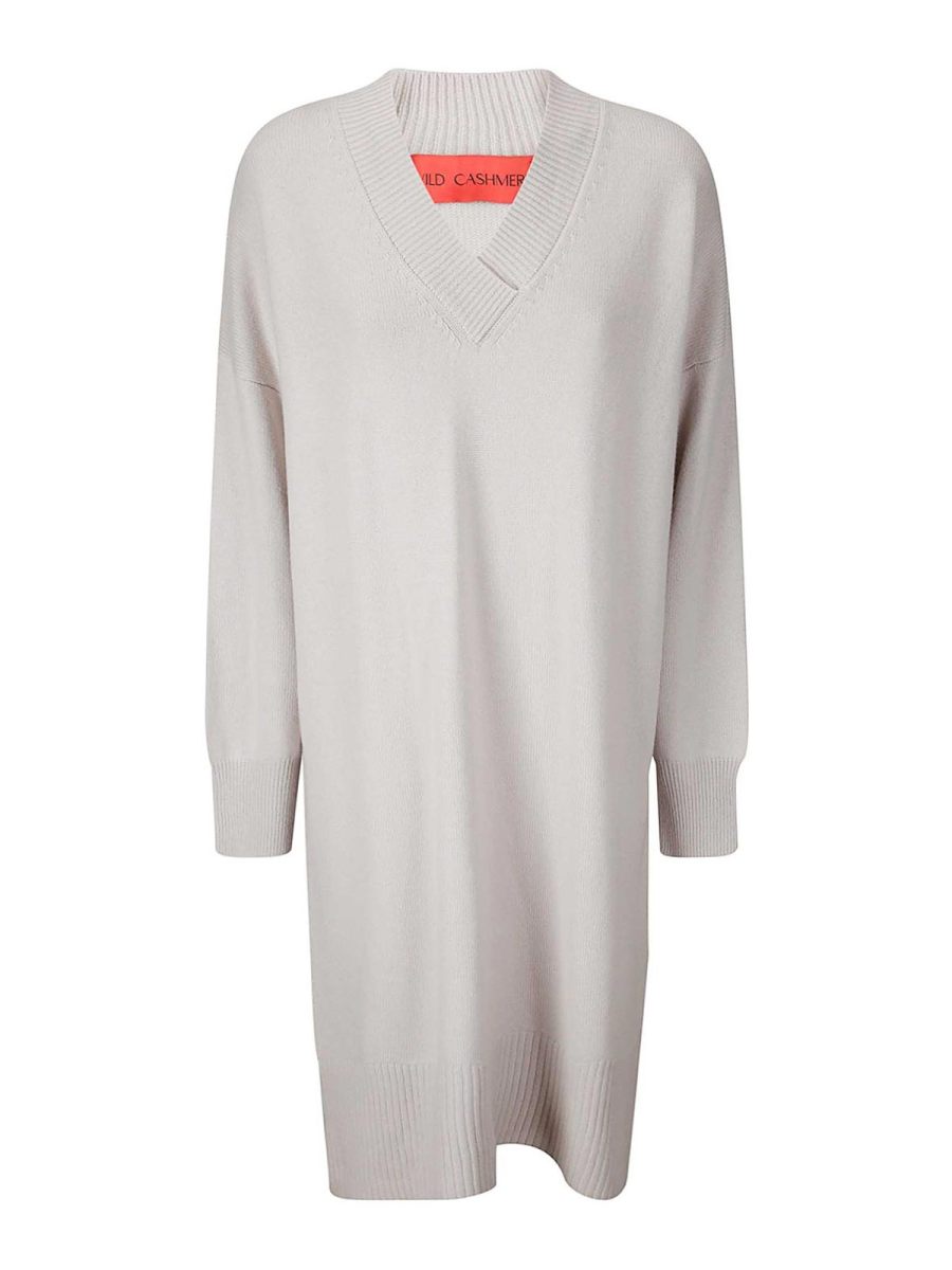 Wild Cashmere Robe Courte - Beige