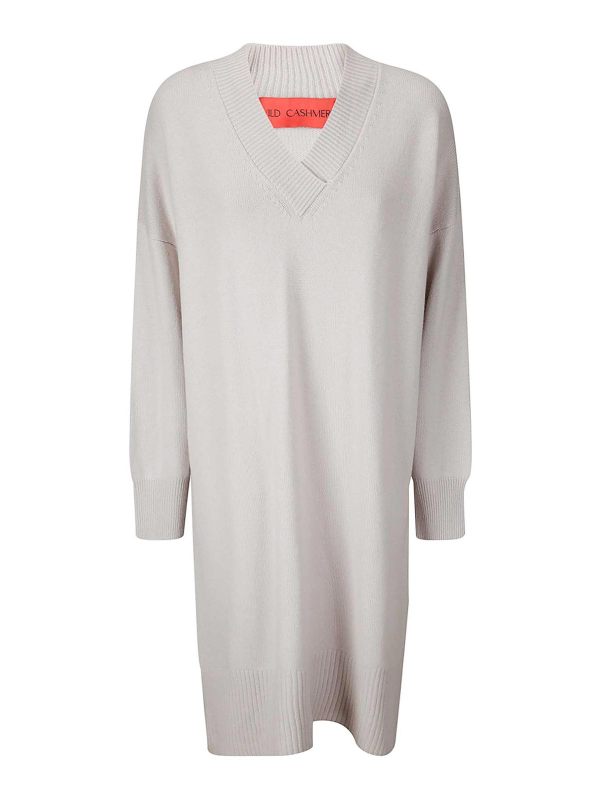 Wild Cashmere Robe Courte - Beige
