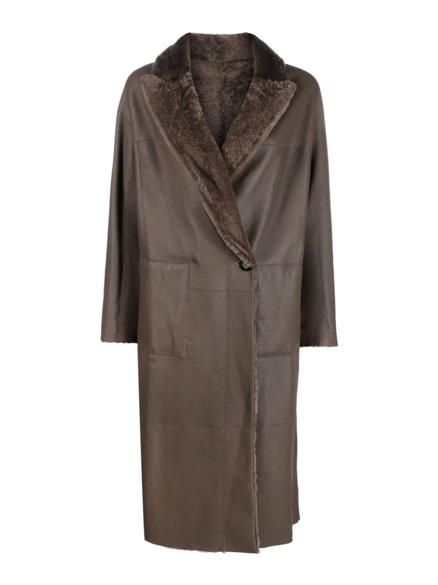 Blancha Manteau Court - Marron