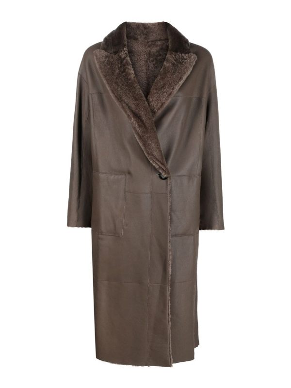 Blancha Manteau Court - Marron