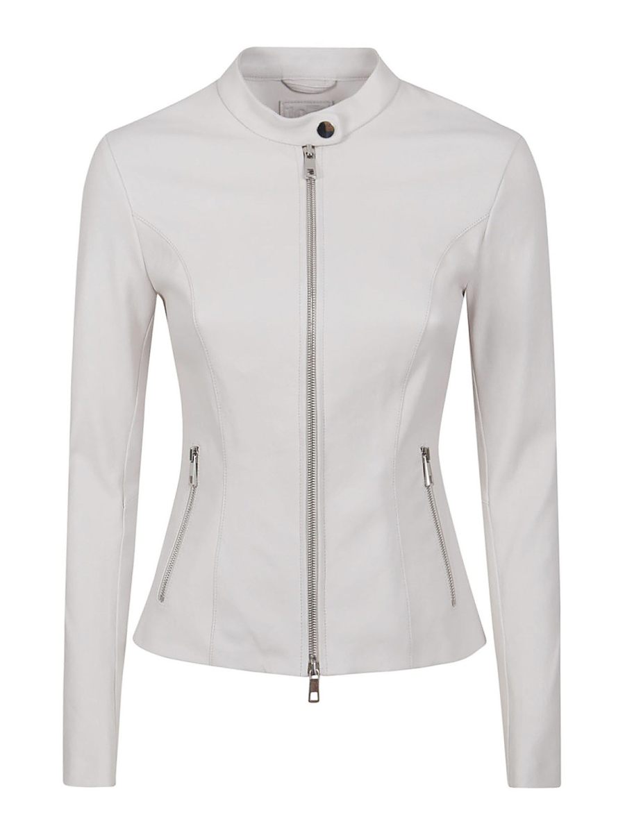 Desa 1972 Blouson En Cuir - Blanc