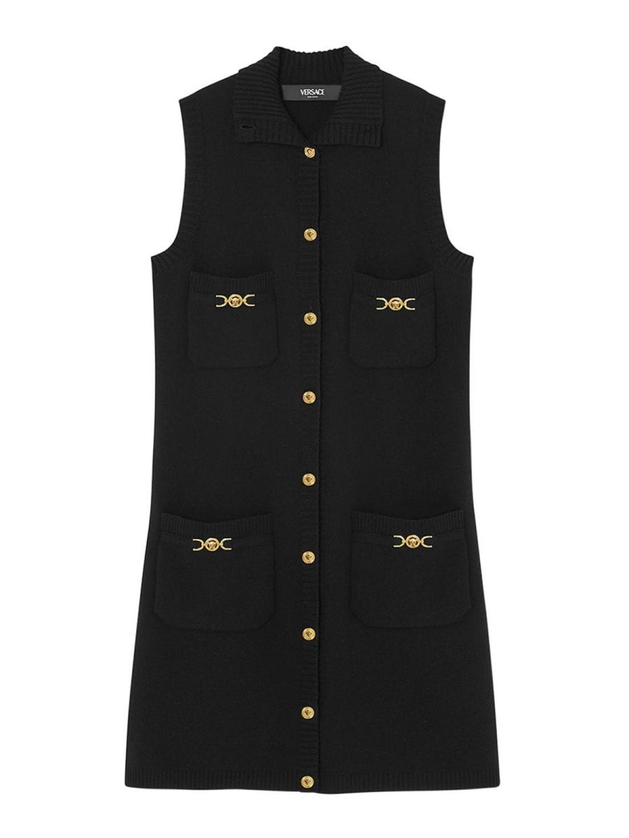 Versace Robe Courte - Noir