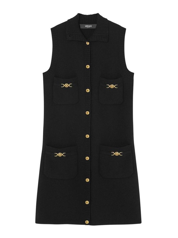 Versace Robe Courte - Noir