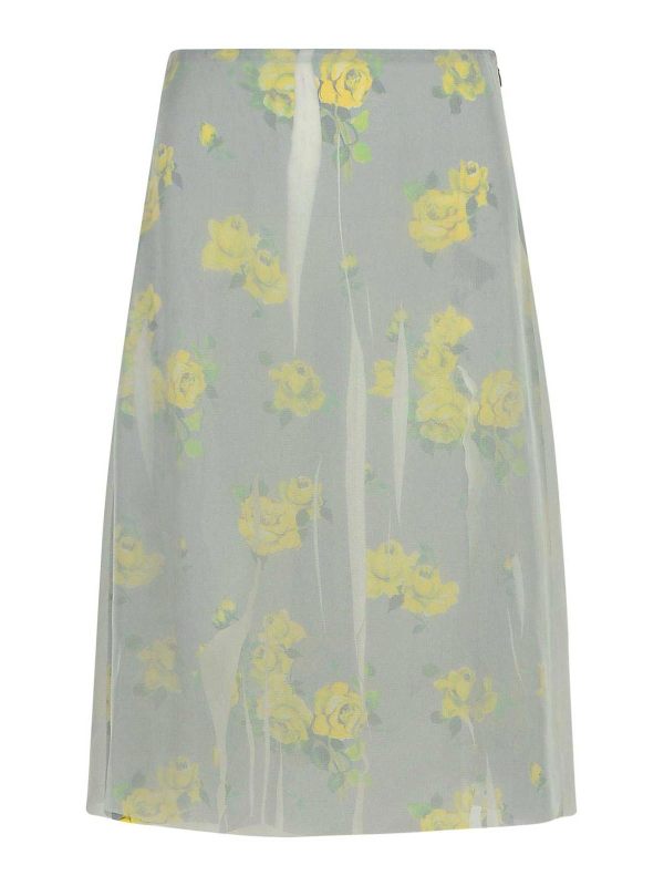 Acne Studios Jupe Midi - Gris