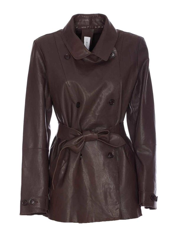 Bully Blouson En Cuir - Marron