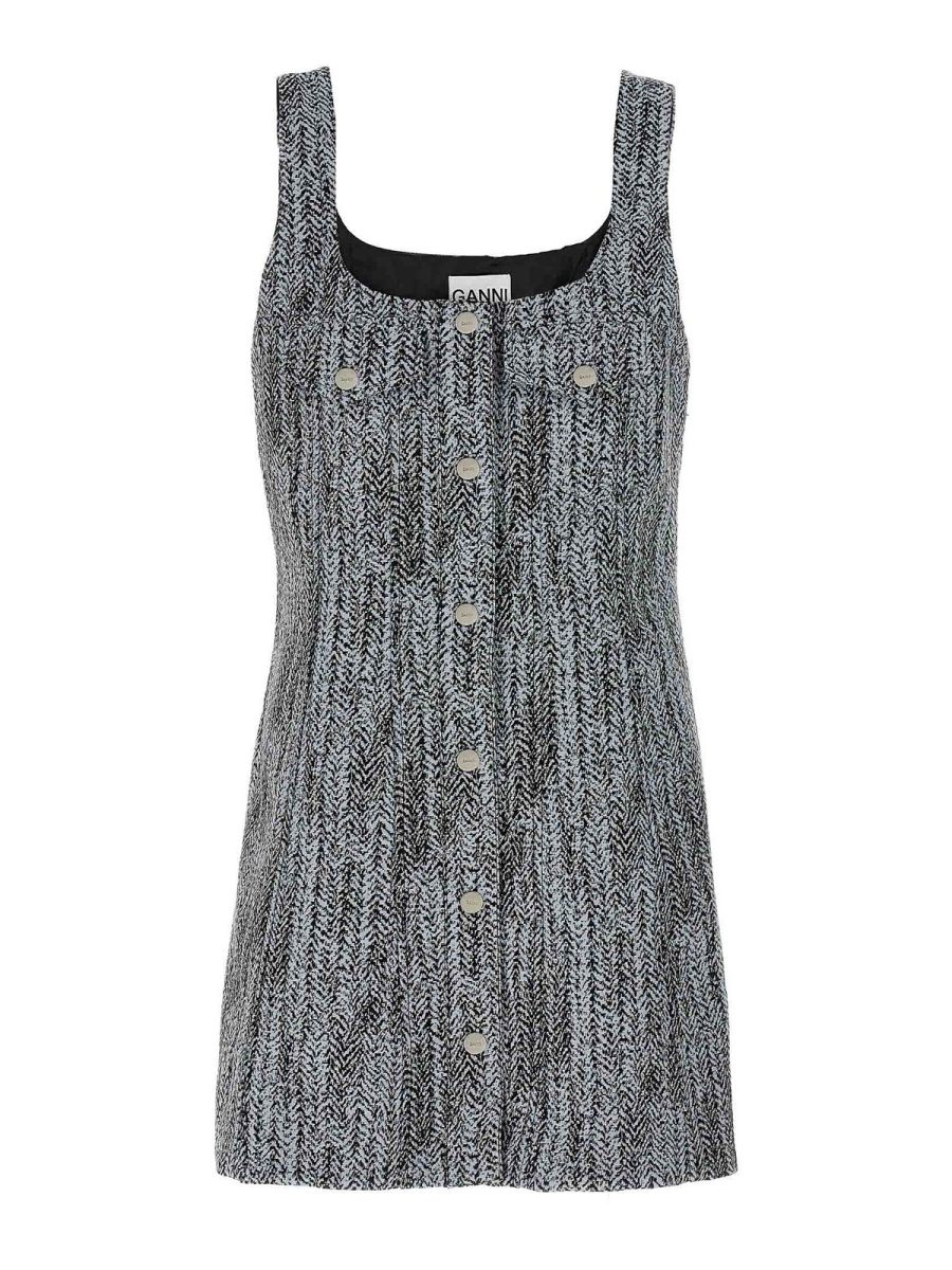 Ganni Robe Au Genou - Multicolore