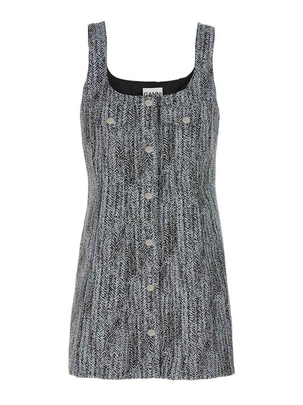 Ganni Robe Au Genou - Multicolore