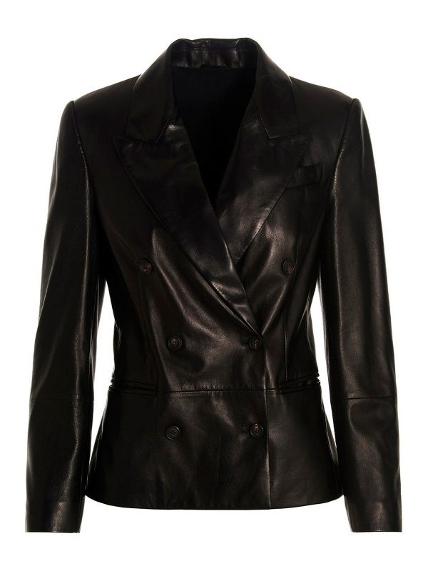 Brunello Cucinelli Blouson En Cuir - Noir