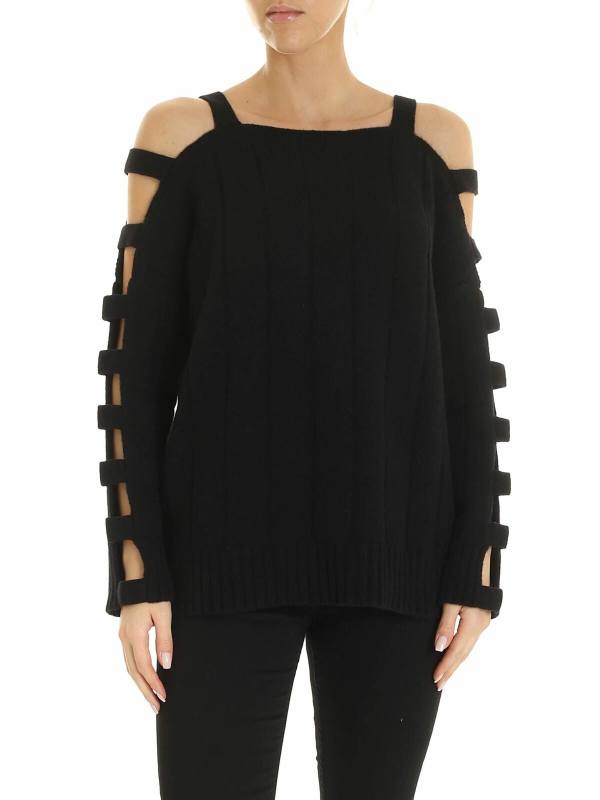 McQ Alexander Mcqueen Pull Col Bateau - Noir