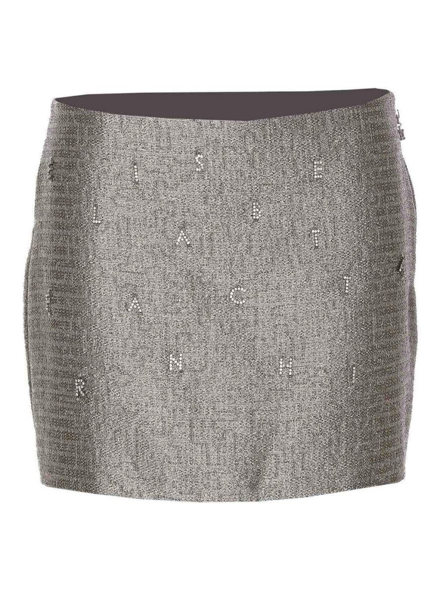 Elisabetta Franchi Jupe Midi - Argent