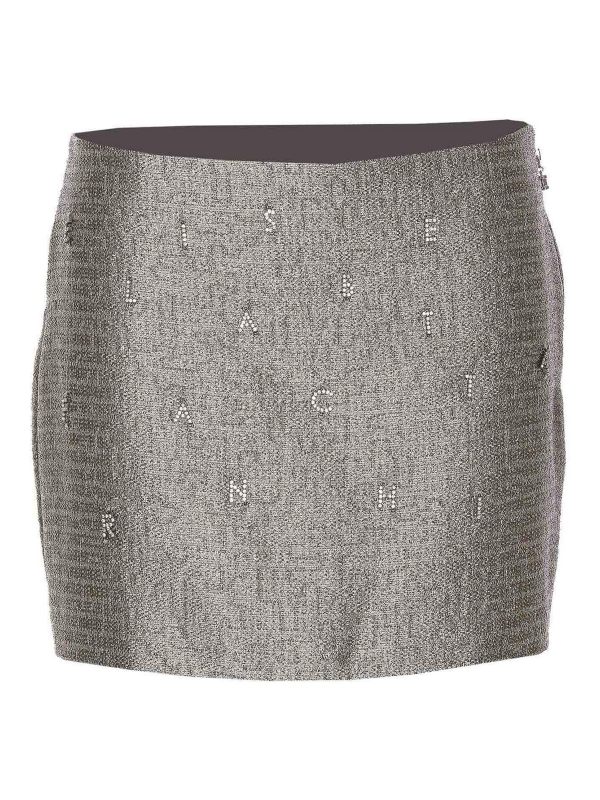 Elisabetta Franchi Jupe Midi - Argent