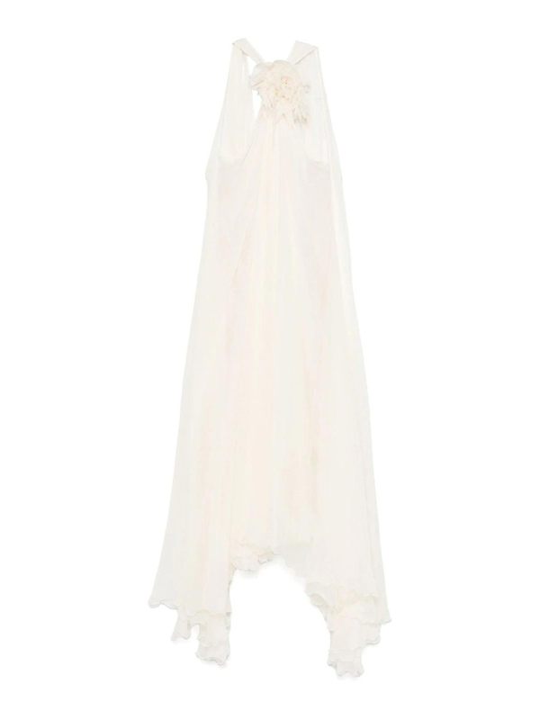 Blumarine Robe Au Genou - Beige