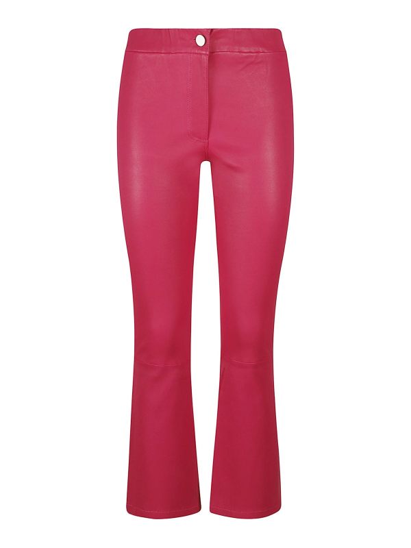 Arma Pantalons En Cuir - Fuchsia