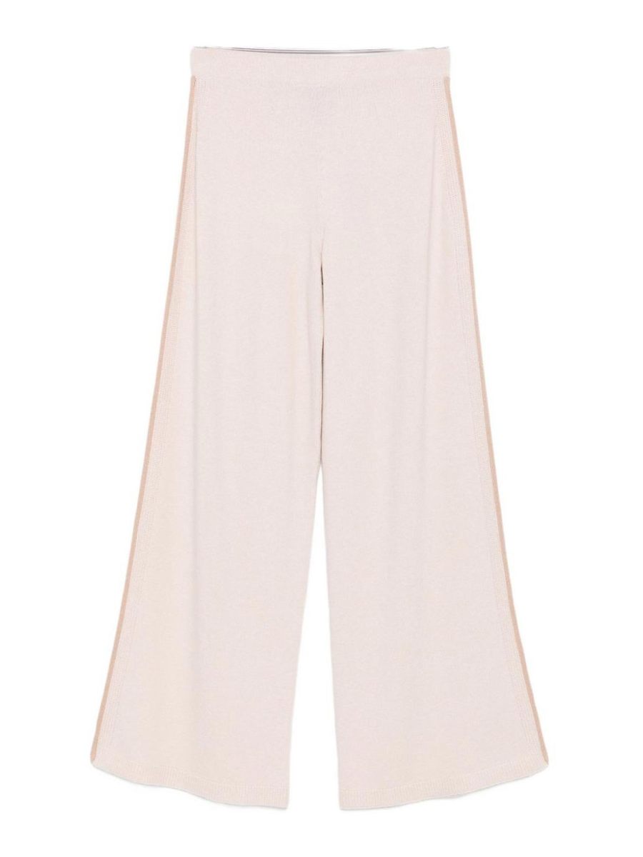 D. Exterior Pantalons Décontractés - Blanc