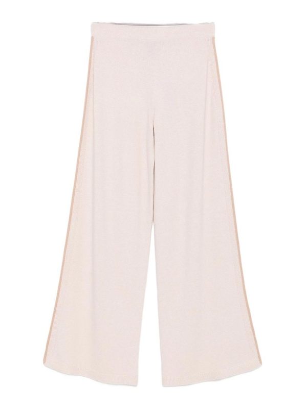 D. Exterior Pantalons Décontractés - Blanc