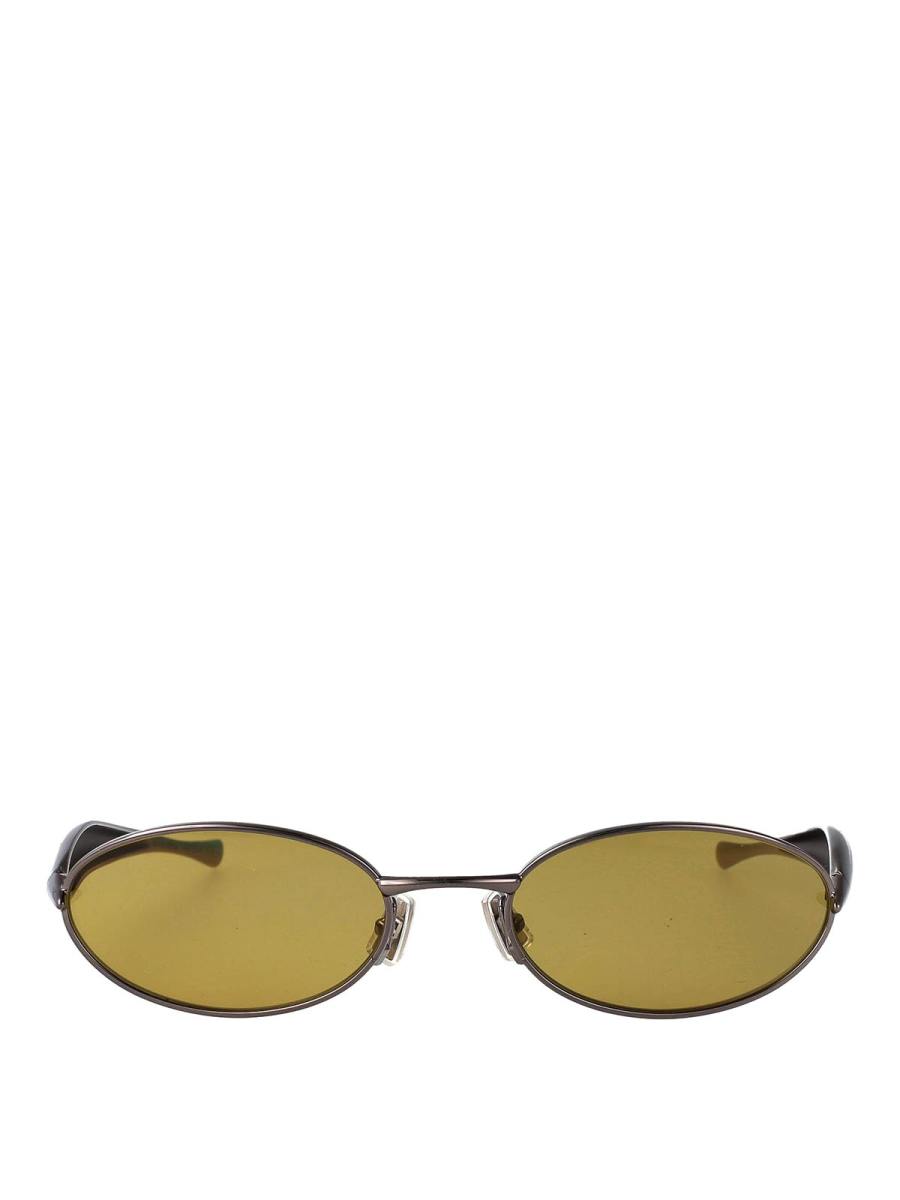 Bottega Veneta Lunettes De Soleil - Argent