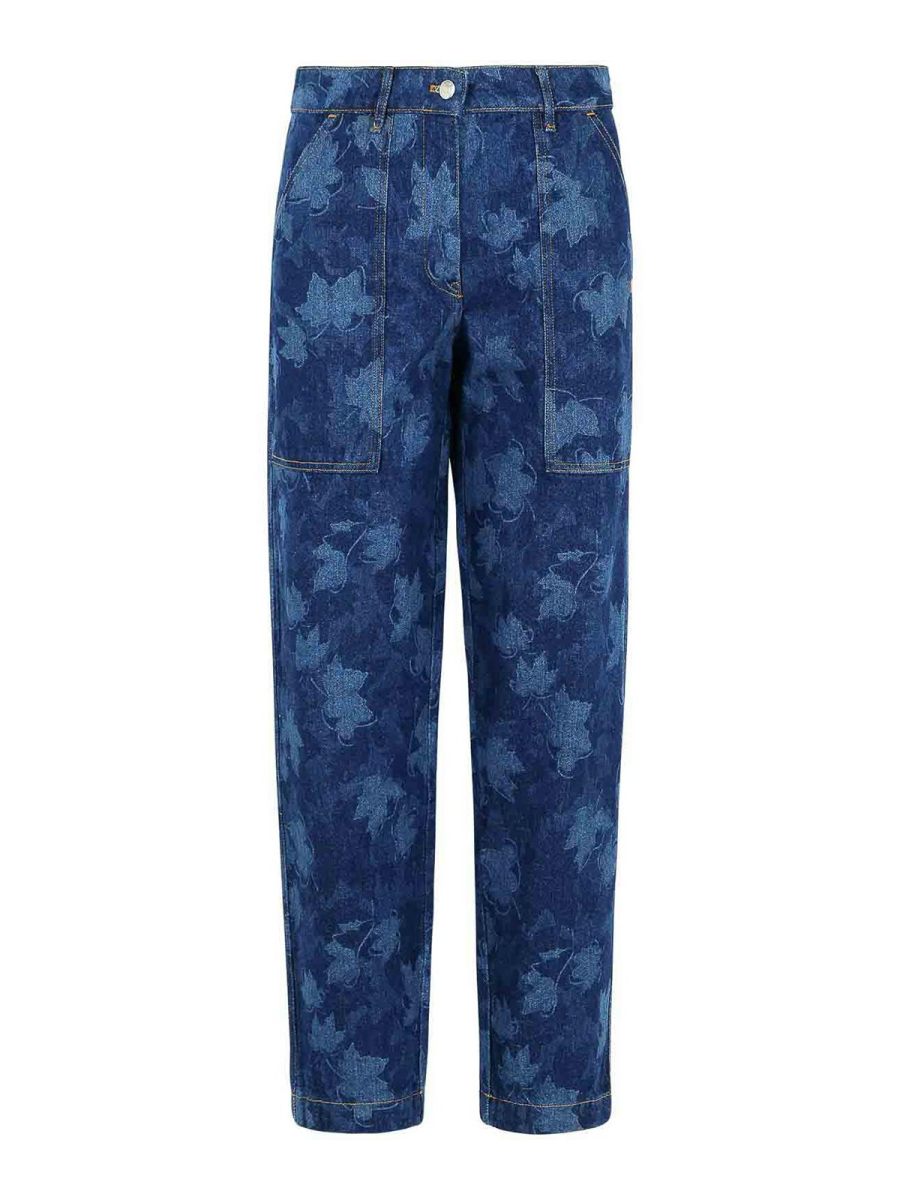 Maison Kitsuné Jean Bootcut - Bleu