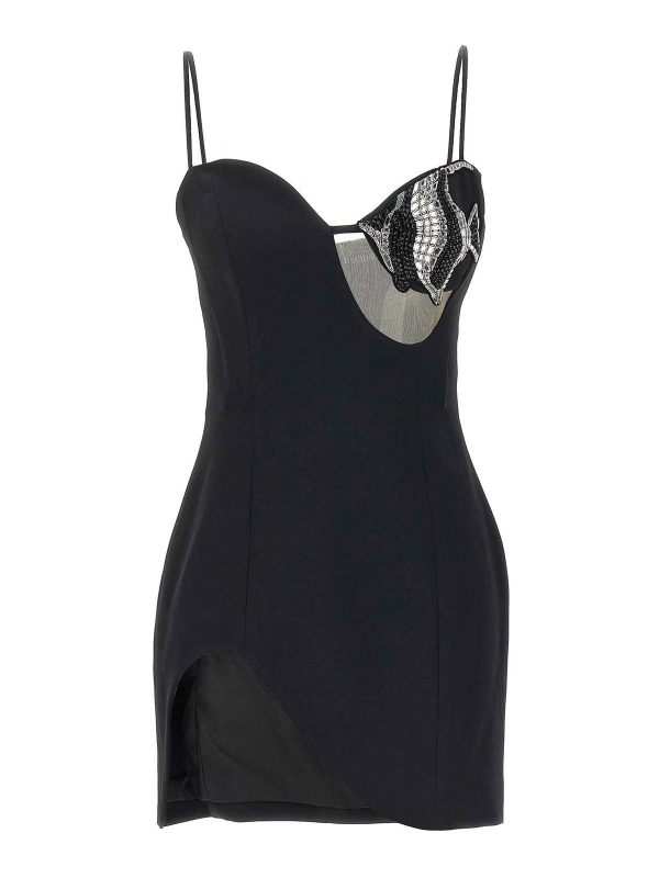 David Koma Robe Courte - Noir