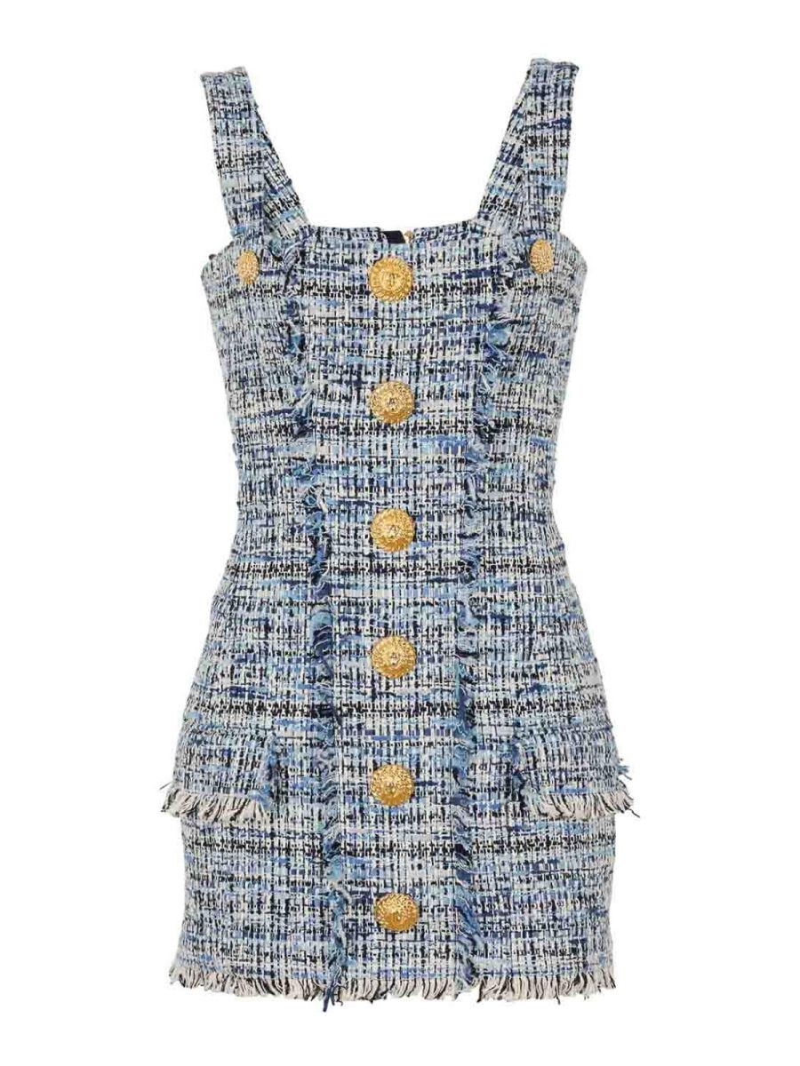 Balmain Robe Courte - Bleu