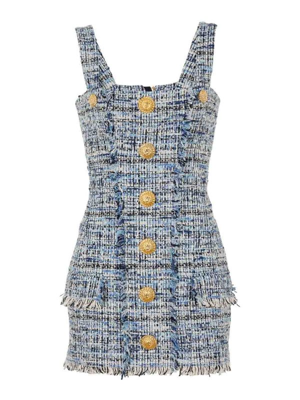 Balmain Robe Courte - Bleu
