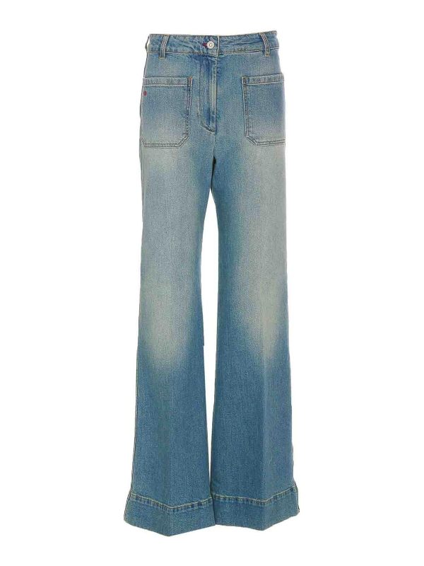 Victoria Beckham Jean Bootcut - Bleu