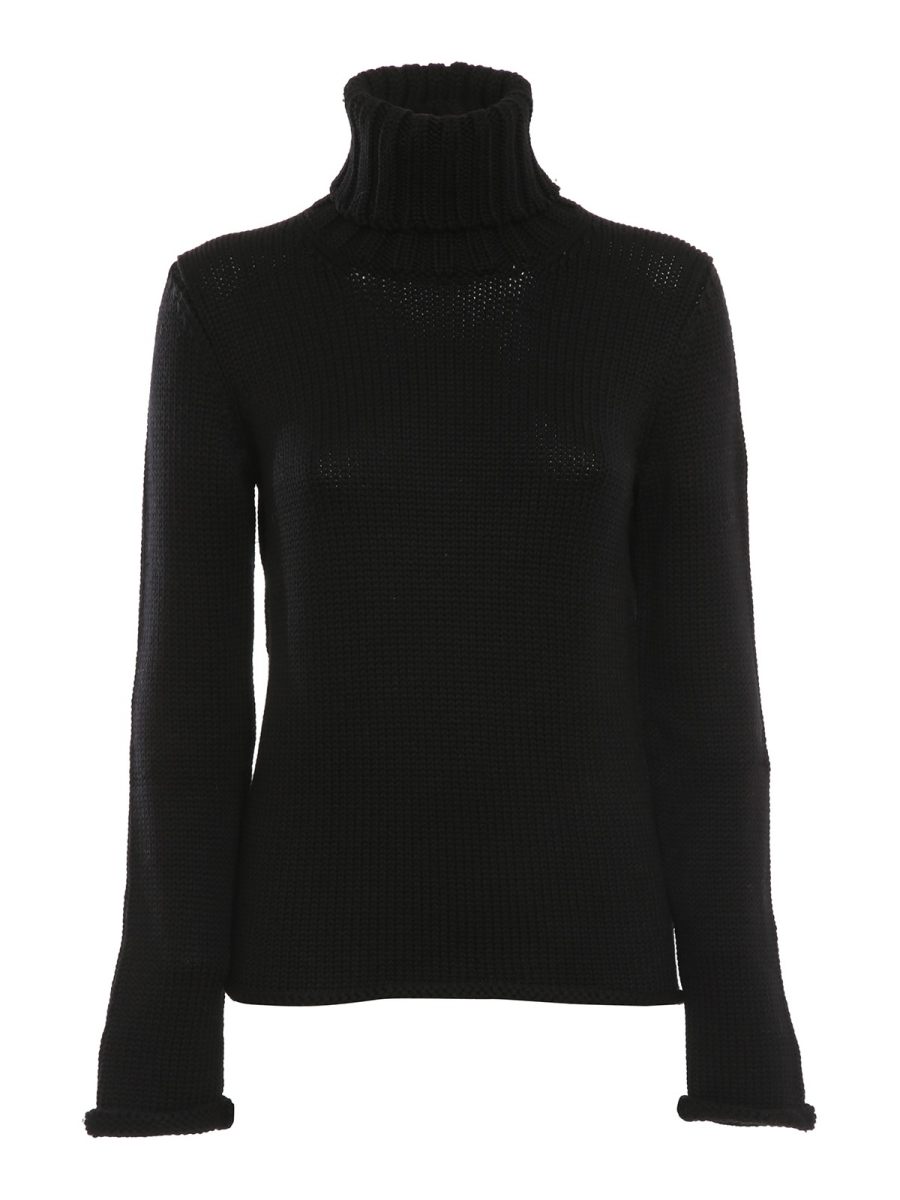 Slowear Zanone Pull Col Roulé - Noir