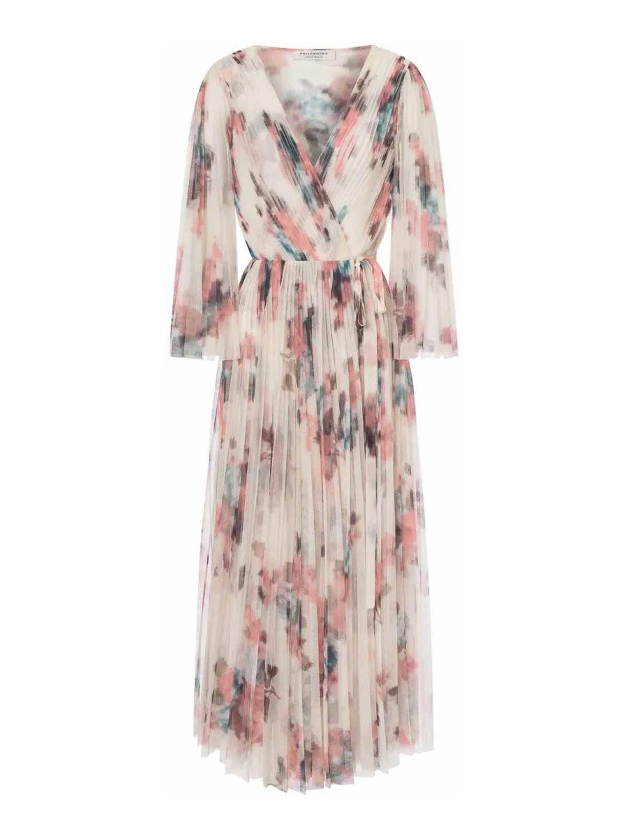 Philosophy di Lorenzo Serafini Robe Au Genou - Beige
