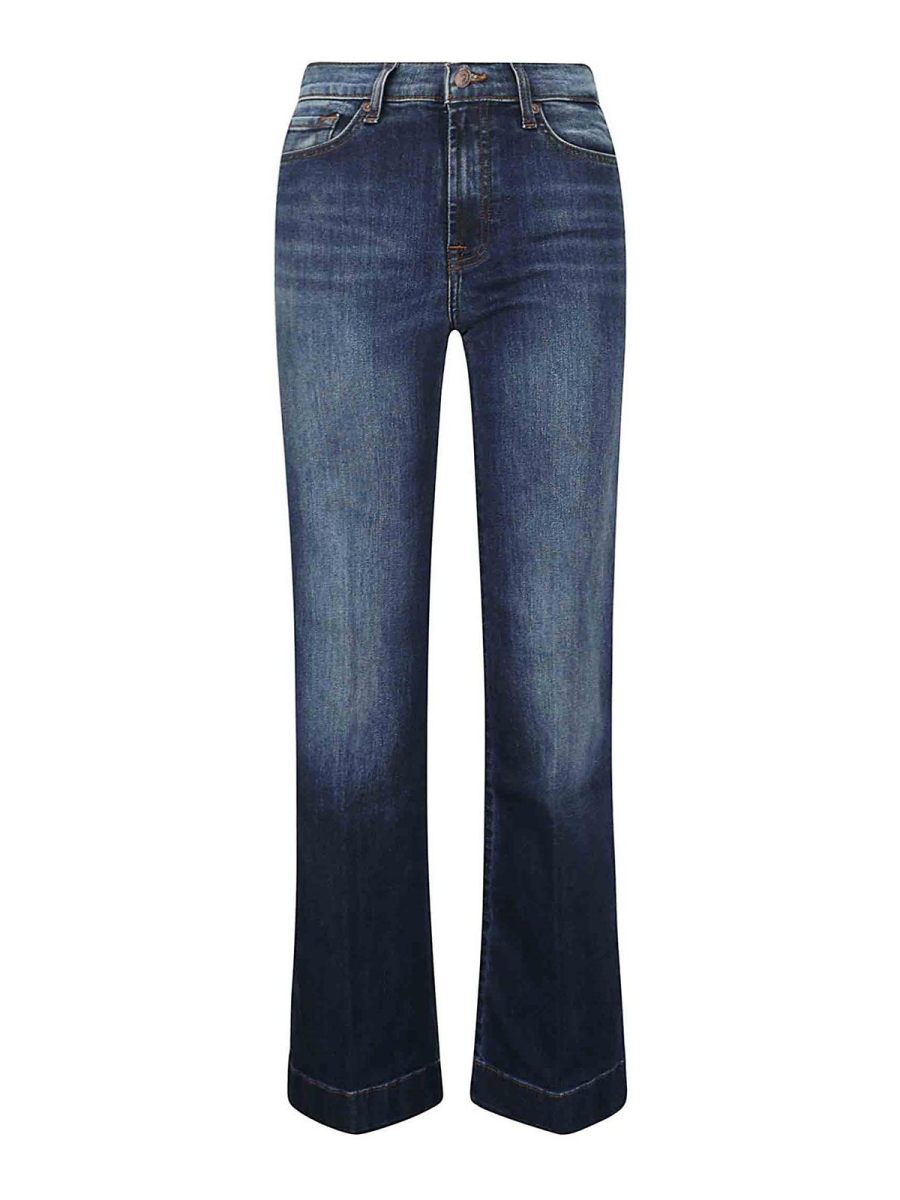 7 For All Mankind Jean Évasé - Bleu Foncé