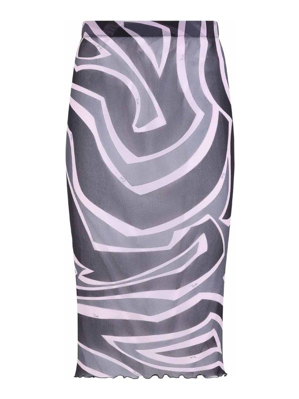 Emilio Pucci Jupe Midi - Noir