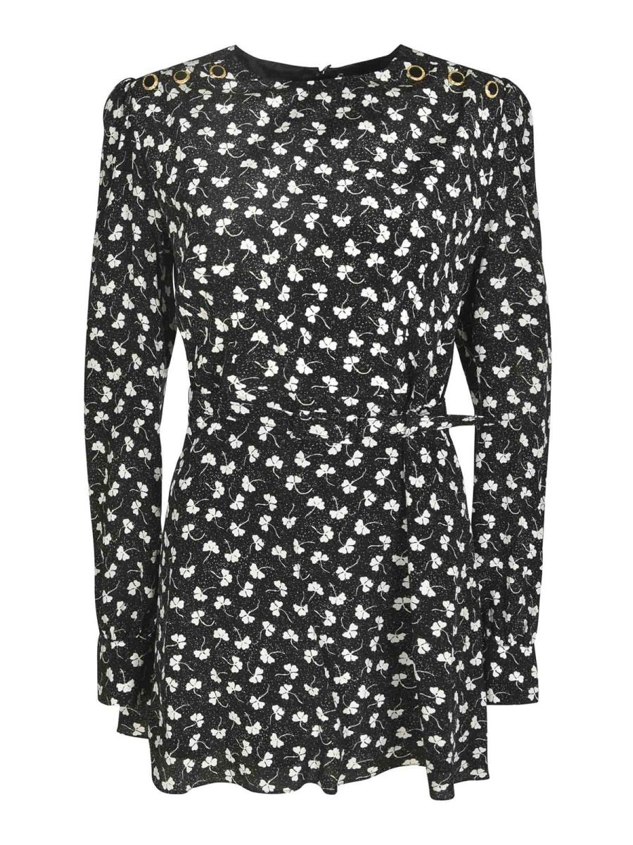 Alessandra Rich Robe Au Genou - Noir