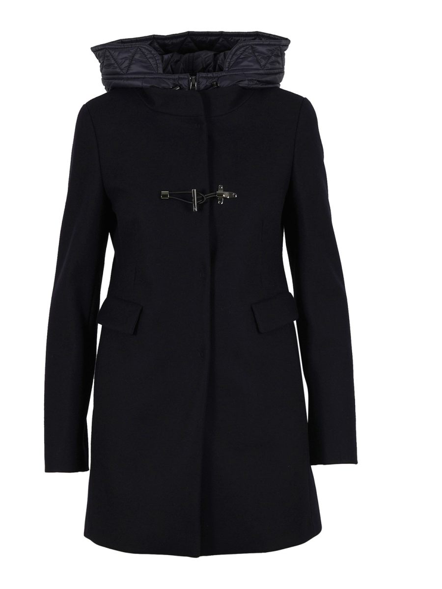 Fay Manteau Au Genou - Bleu