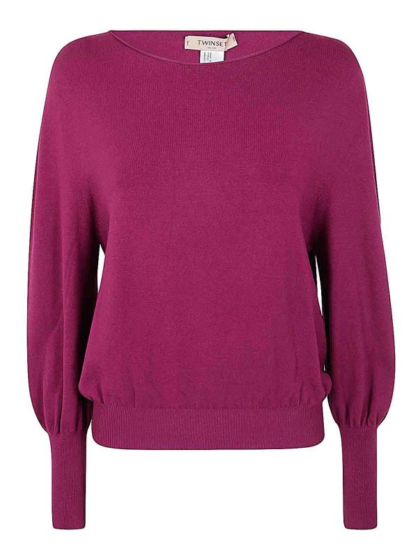 Twinset Pull Col Rond - Rouge