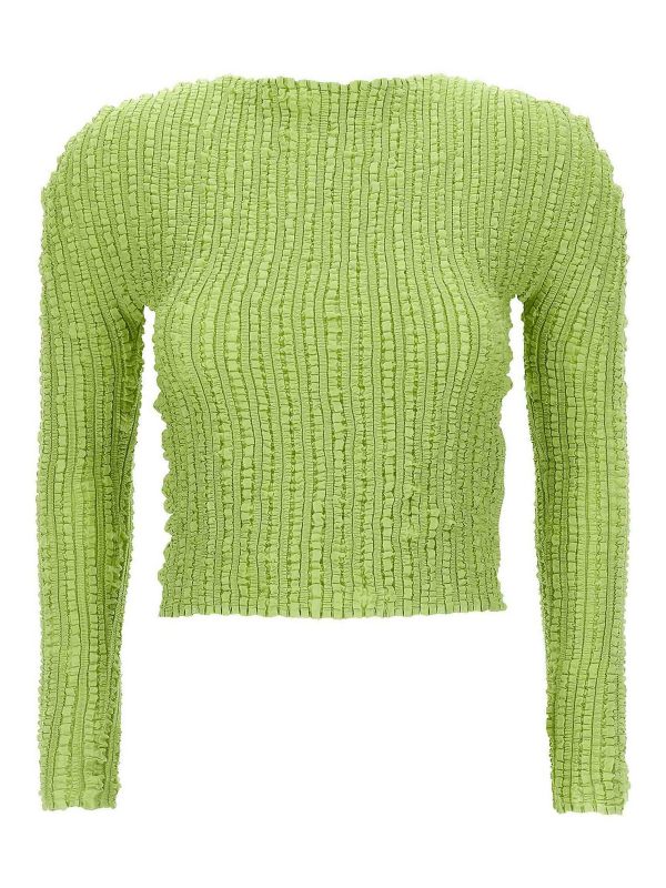 Pleats Please Issey Miyake Cardigan - Vert