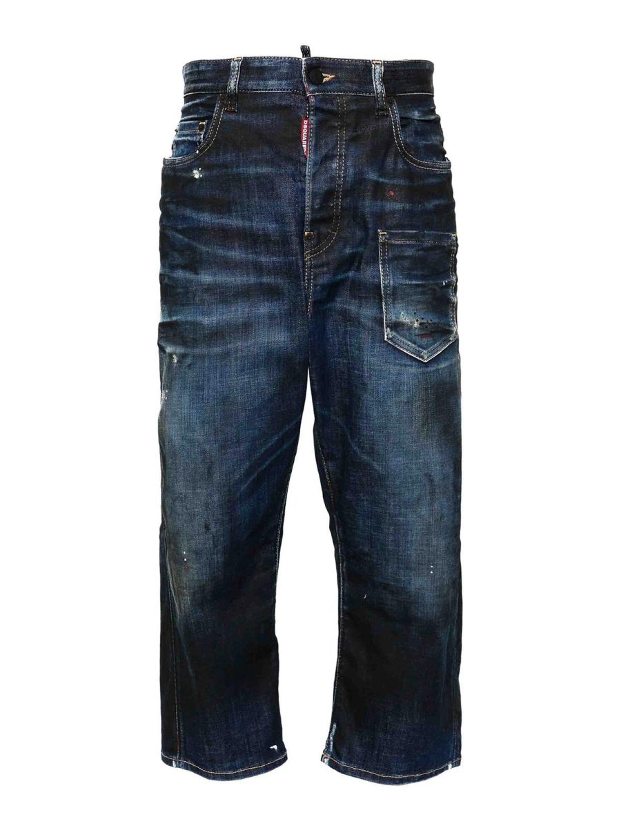 Dsquared2 Jean Bootcut - Bleu Foncé