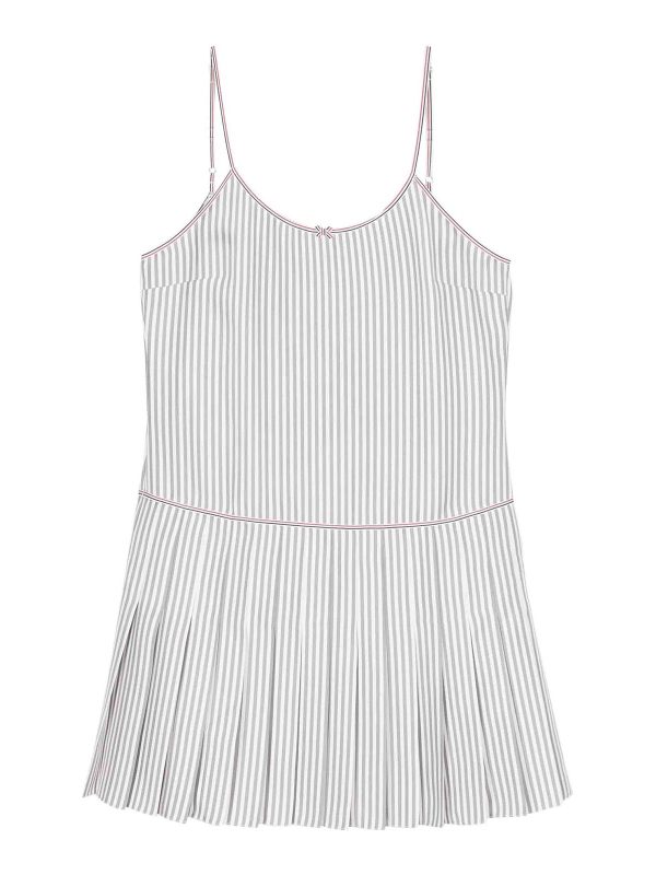Thom Browne Robe Courte - Gris