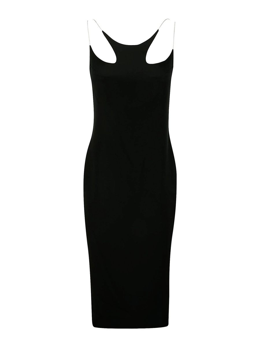 Dion Lee Robe Au Genou - Noir