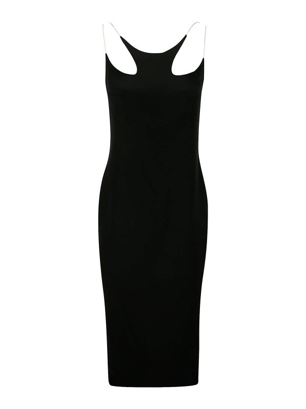 Dion Lee Robe Au Genou - Noir