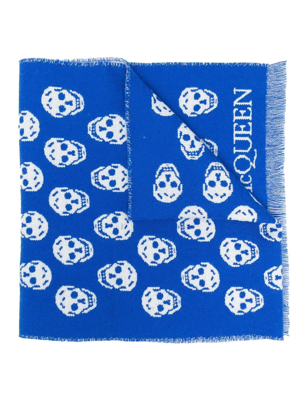 Alexander Mcqueen Écharpe - Bleu