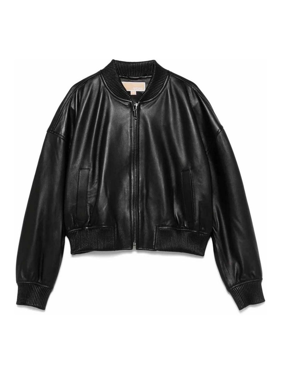 Michael Kors Blouson En Cuir - Noir
