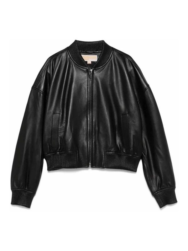 Michael Kors Blouson En Cuir - Noir
