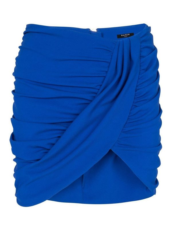 Balmain Mini Jupe - Bleu