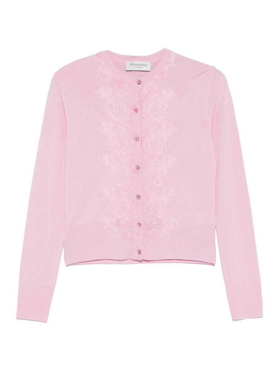 Ermanno Firenze Cardigan - Rose Clair