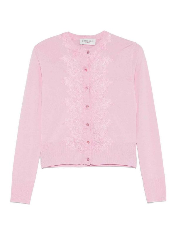 Ermanno Firenze Cardigan - Rose Clair