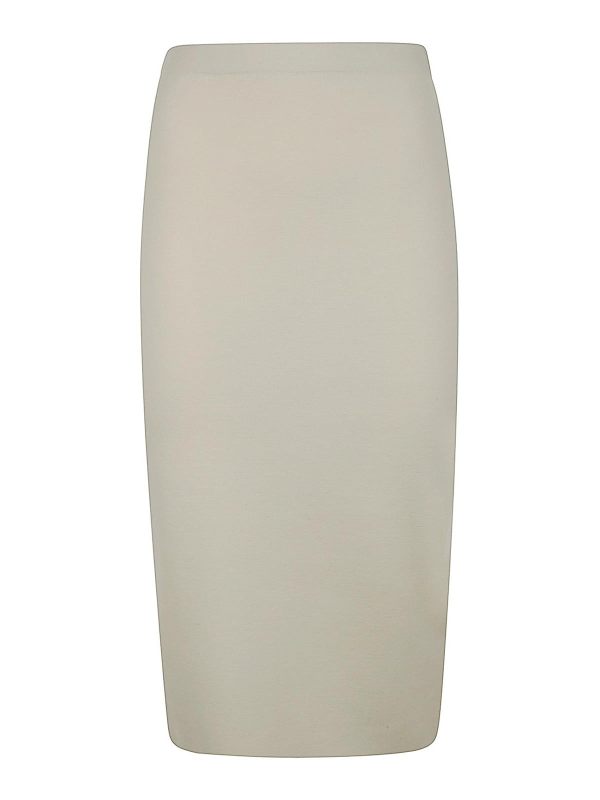 D. Exterior Jupe Midi - Blanc