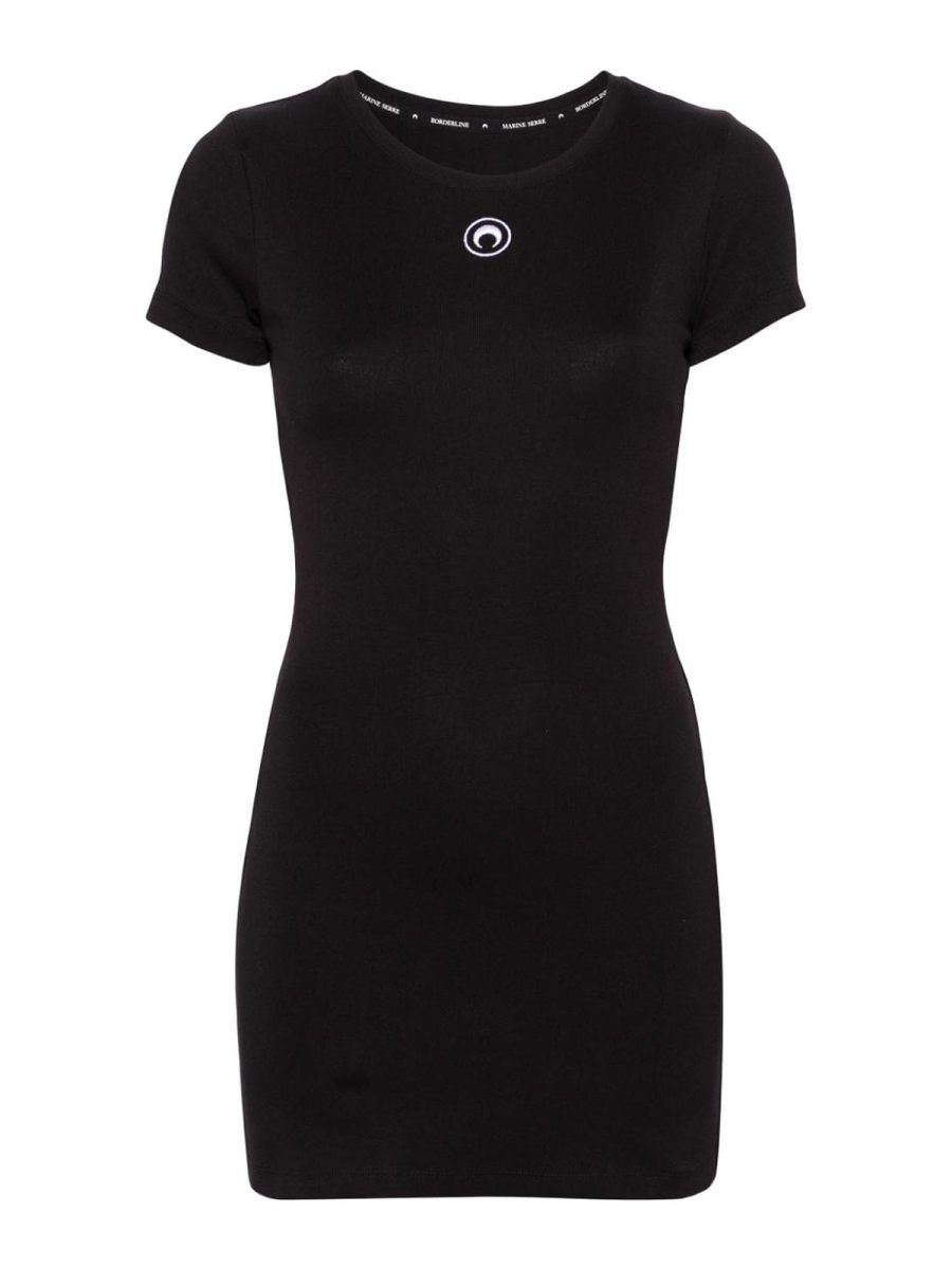 Marine Serre Robe Courte - Noir