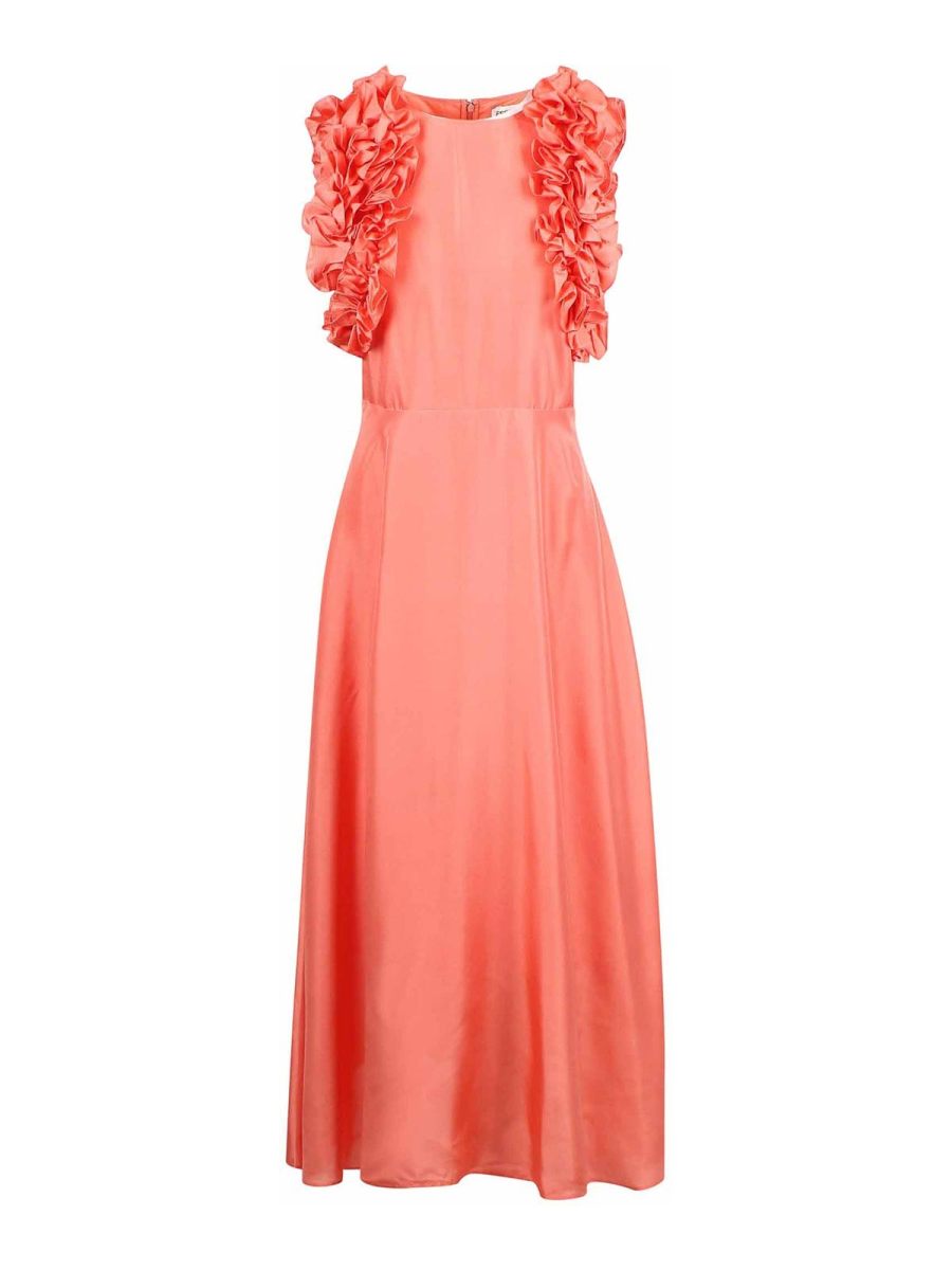 Essentiel Antwerp Robe Au Genou - Rose