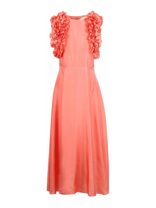 Essentiel Antwerp Robe Au Genou - Rose