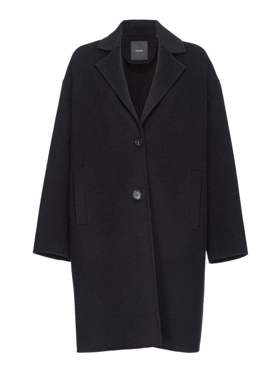Pinko Manteau Court - Noir